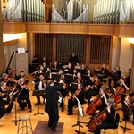 Linfield Chamber Orchestra playing at Linfield College