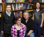 Professor Peter Buckingham and students