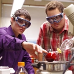 Evan Carlson '15 and Kevin Romero '15