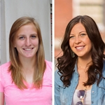 Fulbright winners, Erin Carson '15 and Breanna Ribiero '14