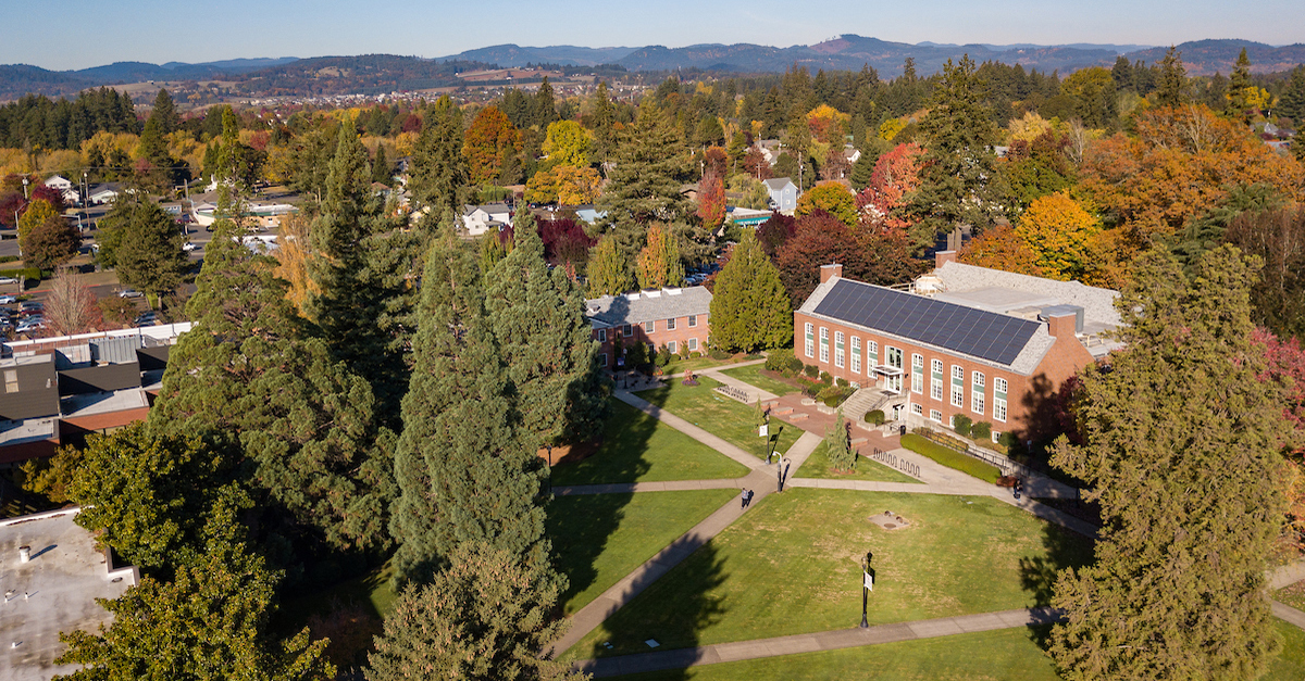 Linfield's Academic Quad
