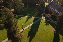 Linfield College aerial shot