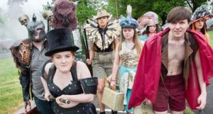 Linfield College theatre students for UFO Festival