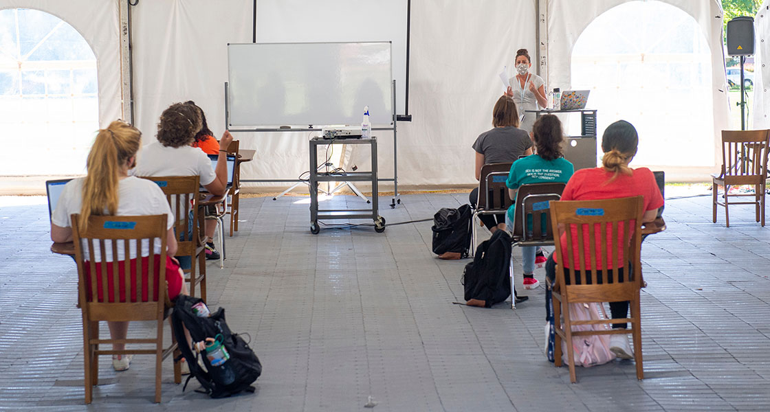 Linfield University first day 2020