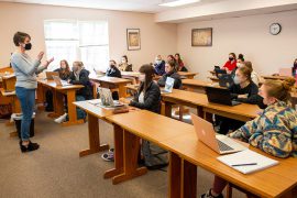 class in session in Linfield's College of Arts & Sciences