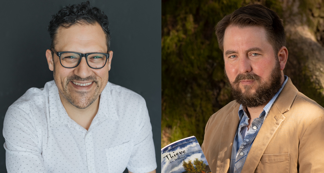 Nick Buccola and Joe Wilkins portraits