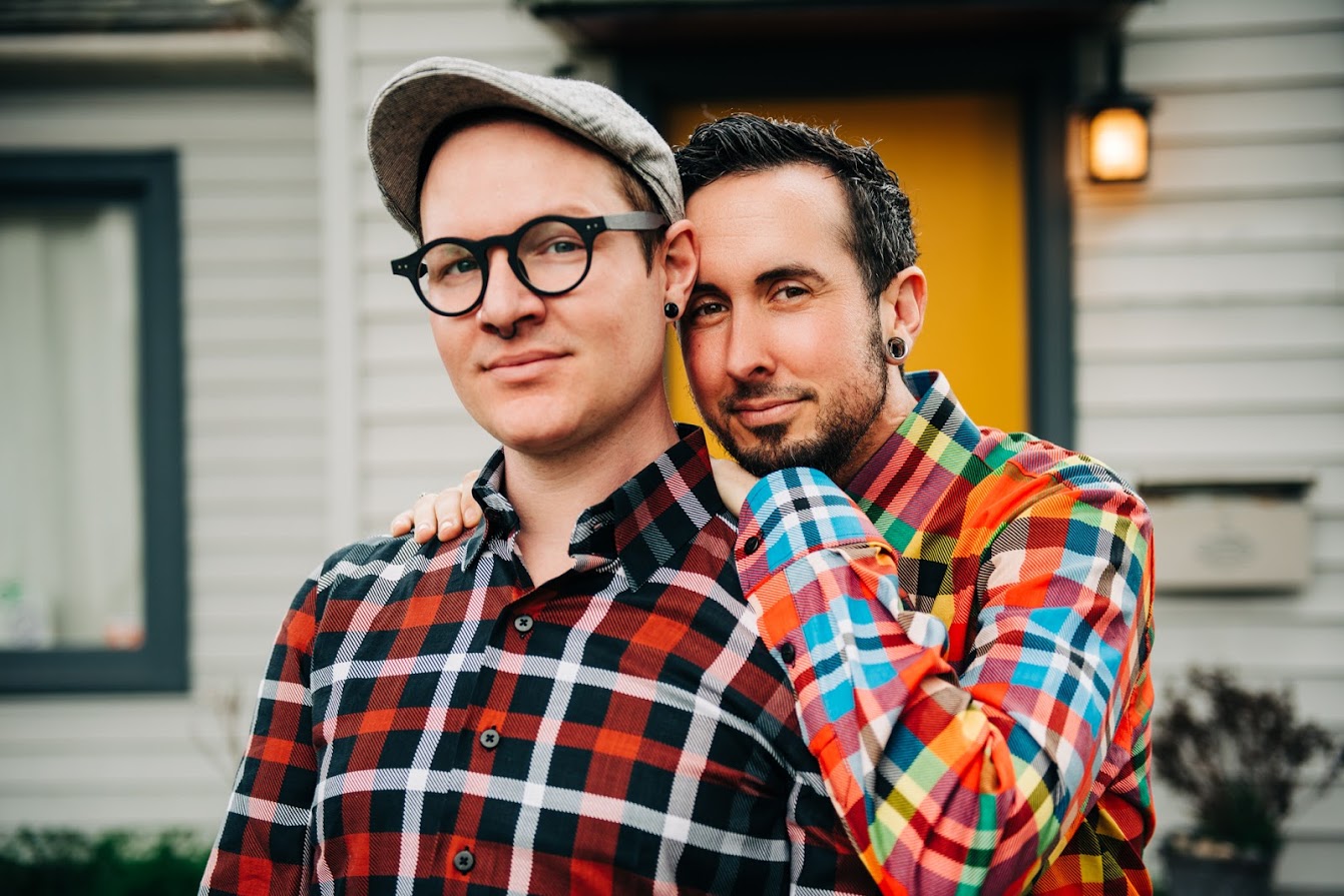 Trystan Reese poses with partner Biff