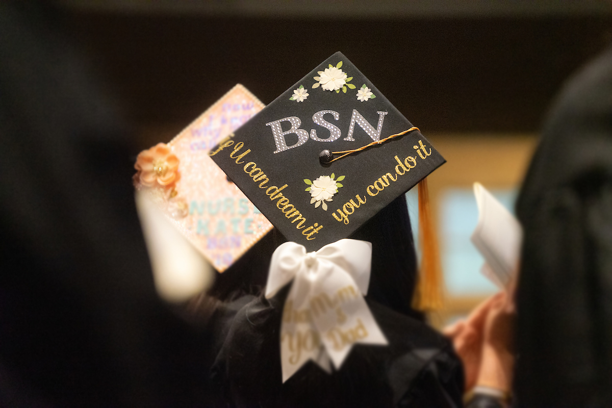BSN written on mortar board
