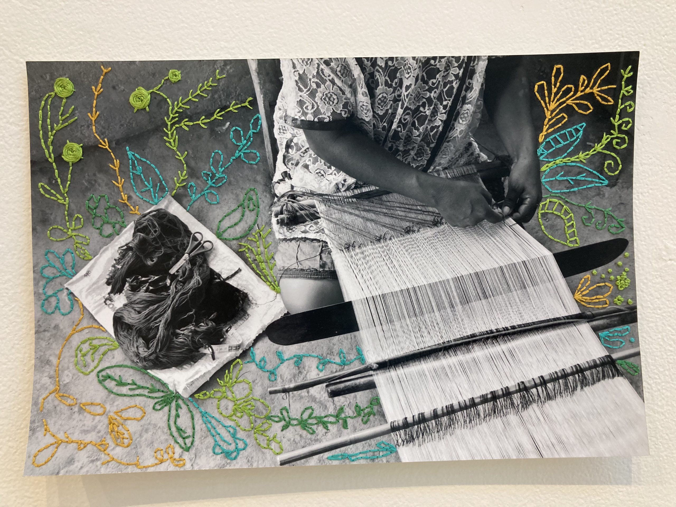 Photo embroidery piece by Lucia Torres