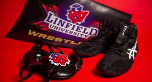 photo of Linfield wrestling gear