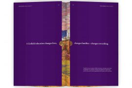 The Linfield University Spark Wonder campaign book.