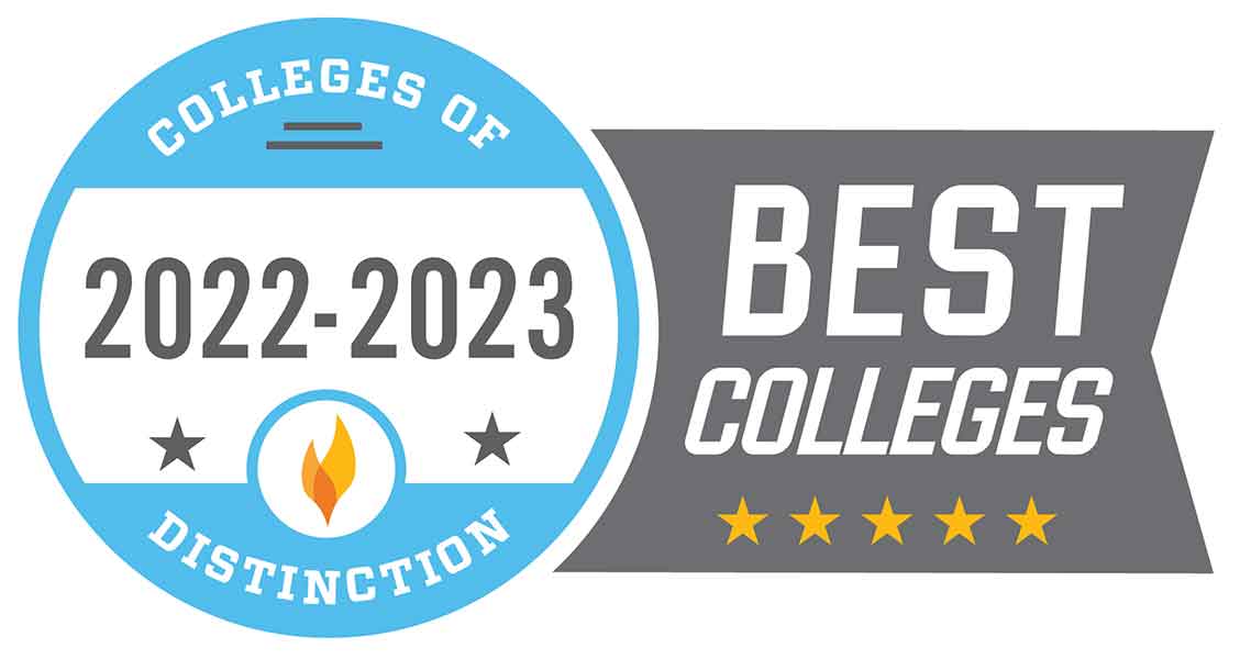 Colleges of Distinction badge.