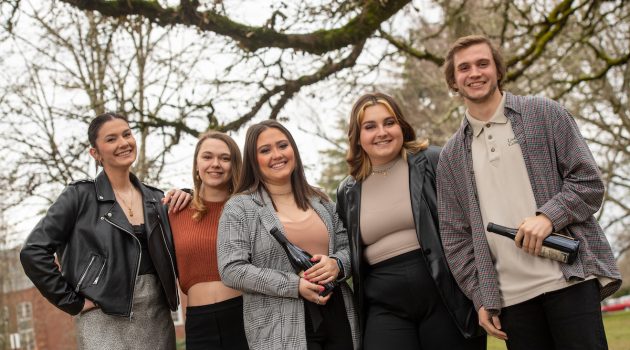 Linfield's Team Medalia won second at International Wine Business Invitational