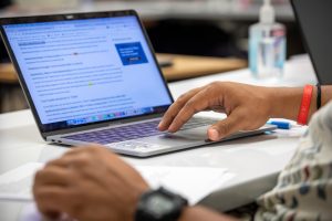 Close up of a laptop