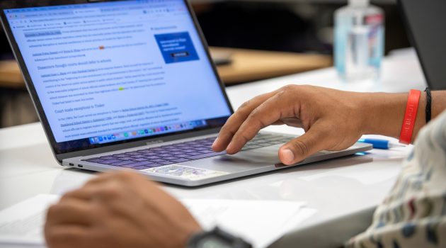 Close up of a laptop