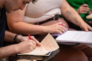 The Linfield debate team hosted three Irish national champions just before St. Patrick's Day.