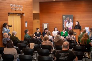 The Linfield debate team hosted three Irish national champions just before St. Patrick's Day.