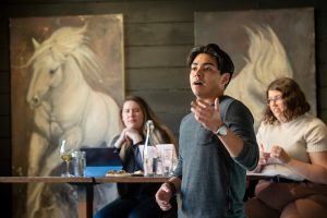 The Linfield debate team hosted three Irish national champions just before St. Patrick's Day.