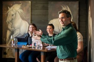 The Linfield debate team hosted three Irish national champions just before St. Patrick's Day.