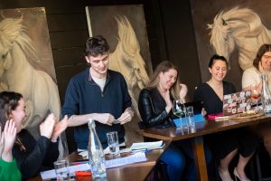 The Linfield debate team hosted three Irish national champions just before St. Patrick's Day.