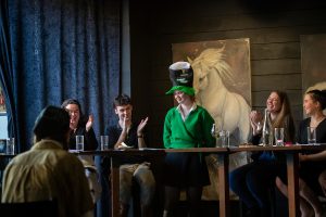 The Linfield debate team hosted three Irish national champions just before St. Patrick's Day.