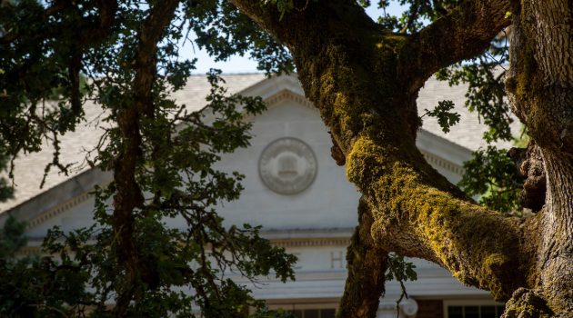 Close up detail of Melrose Hall
