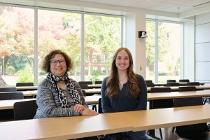 Professor Reshmi Dutt-Ballerstadt and Emma Bare