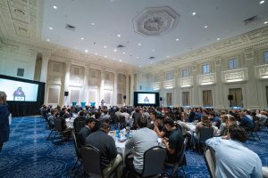 Full ballroom at the Sentinel Hotel.