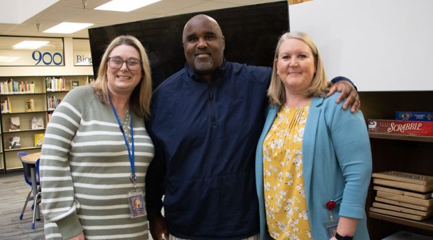 Tramaine Payne (center) wins McMinnville Teacher of the Year