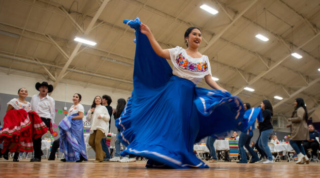 Student dancer performs at Celebracion