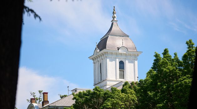 Pioneer Hall cupola on the McMinnville campus.
